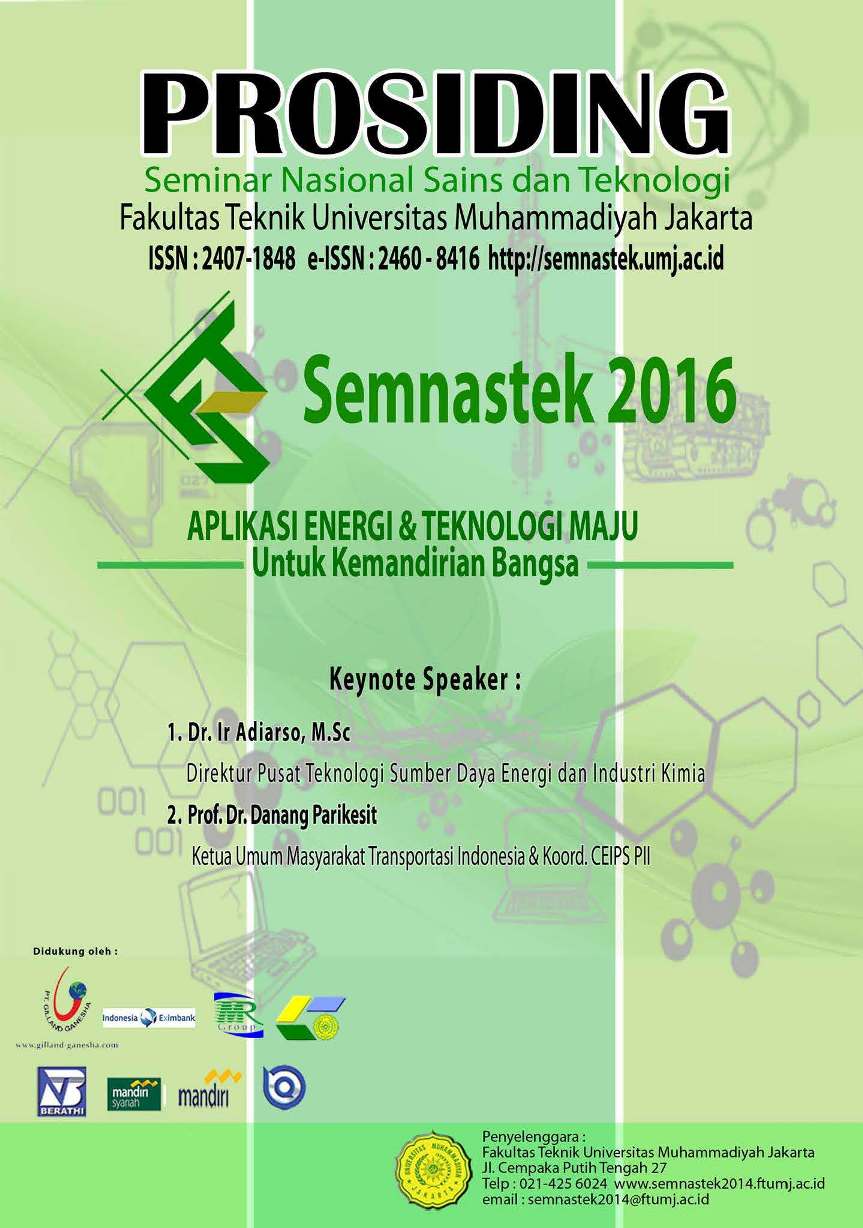 Seminar Nasional Sains dan Teknologi Universitas Muhammadiyah Jakarta 2016