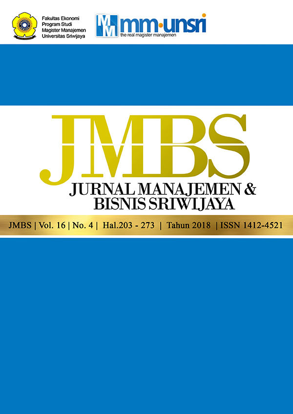 Jurnal Manajemen dan Bisnis Sriwijaya