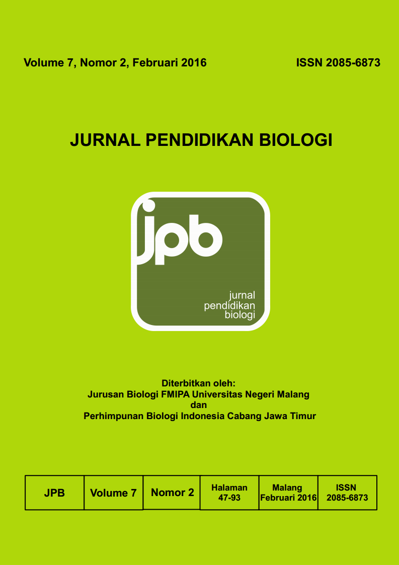 Jurnal Pendidikan Biologi Universitas Negeri Malang