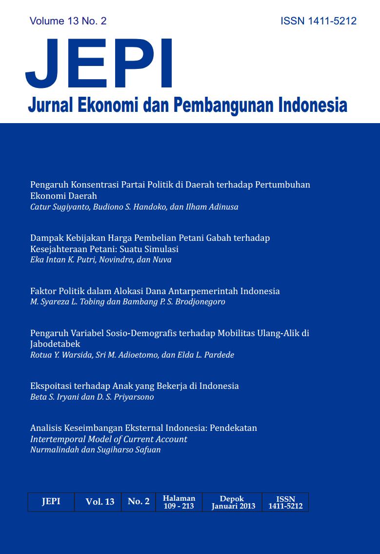 Jurnal Ekonomi dan Pembangunan Indonesia