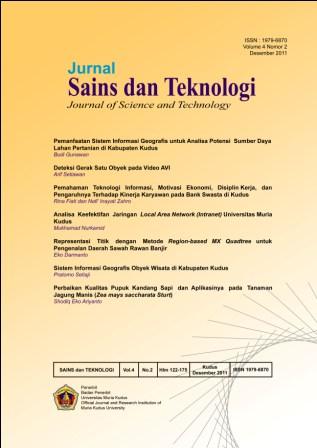 Jurnal Sains dan Teknologi Muria Kudus