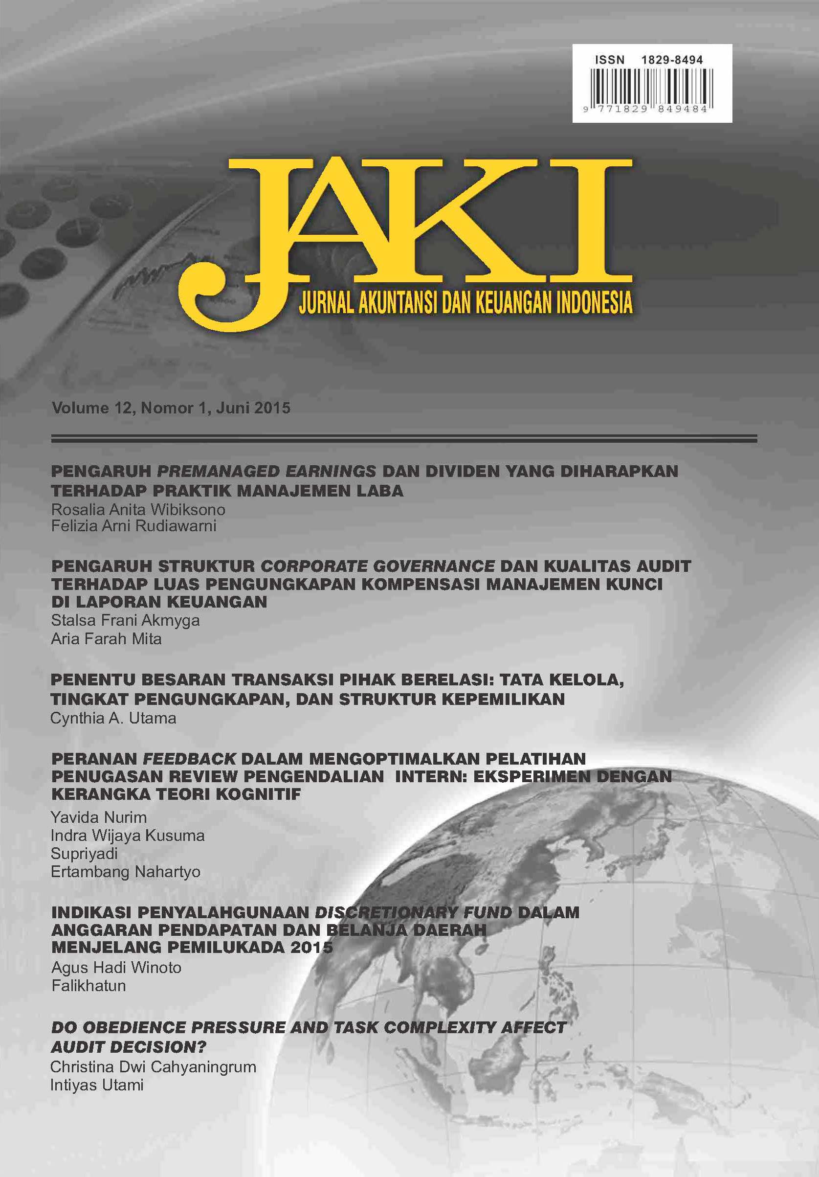 Indonesian Journal Of Accounting And Finance Jaki