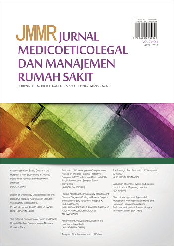 jurnal medicoeticolegal dan manajemen rumah sakit (jmmr)