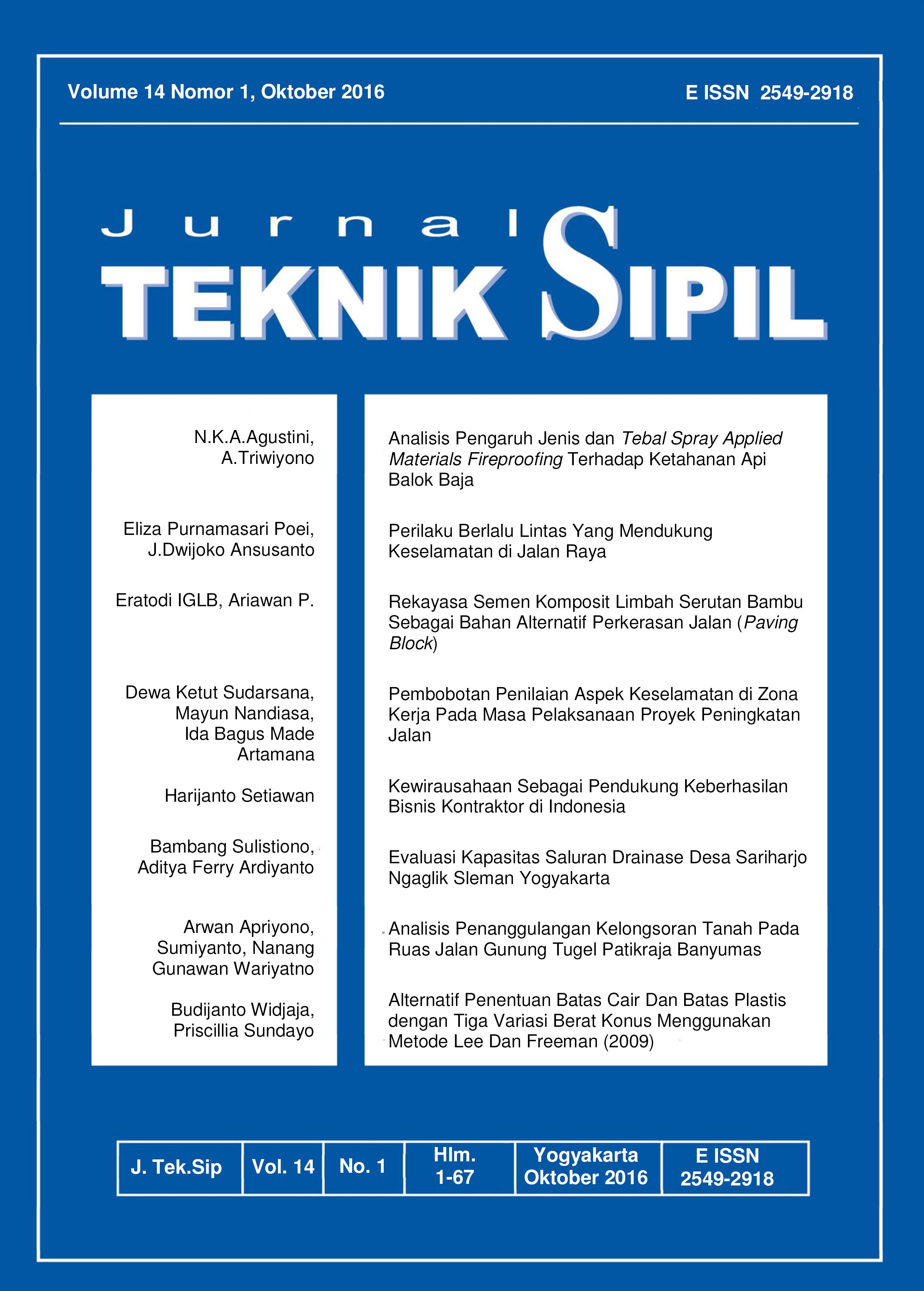 Jurnal Teknik Sipil UAJY - Neliti