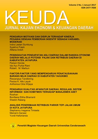 Jurnal Kajian Ekonomi dan Keuangan Daerah (KEUDA)