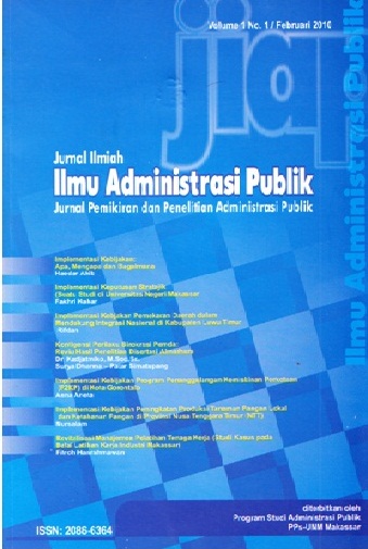 Jurnal Ilmiah Ilmu Administrasi Publik (JIAP) - Neliti