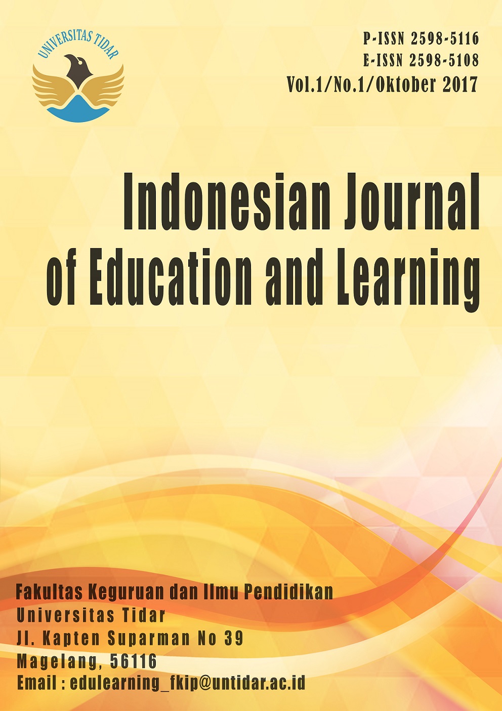 Indonesian Journal of Education and Learning
