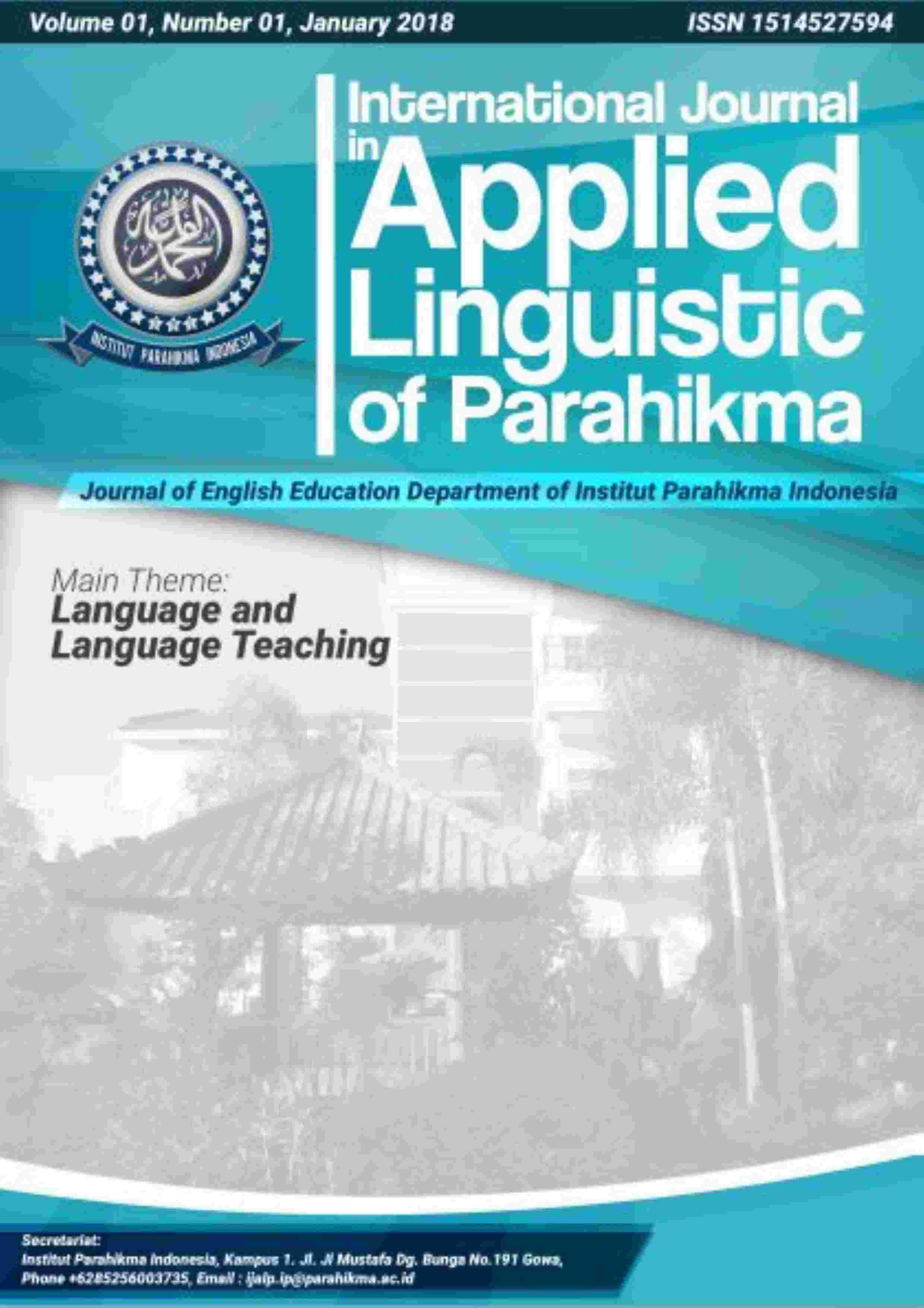 International Journal in Applied Linguistics of Parahikma