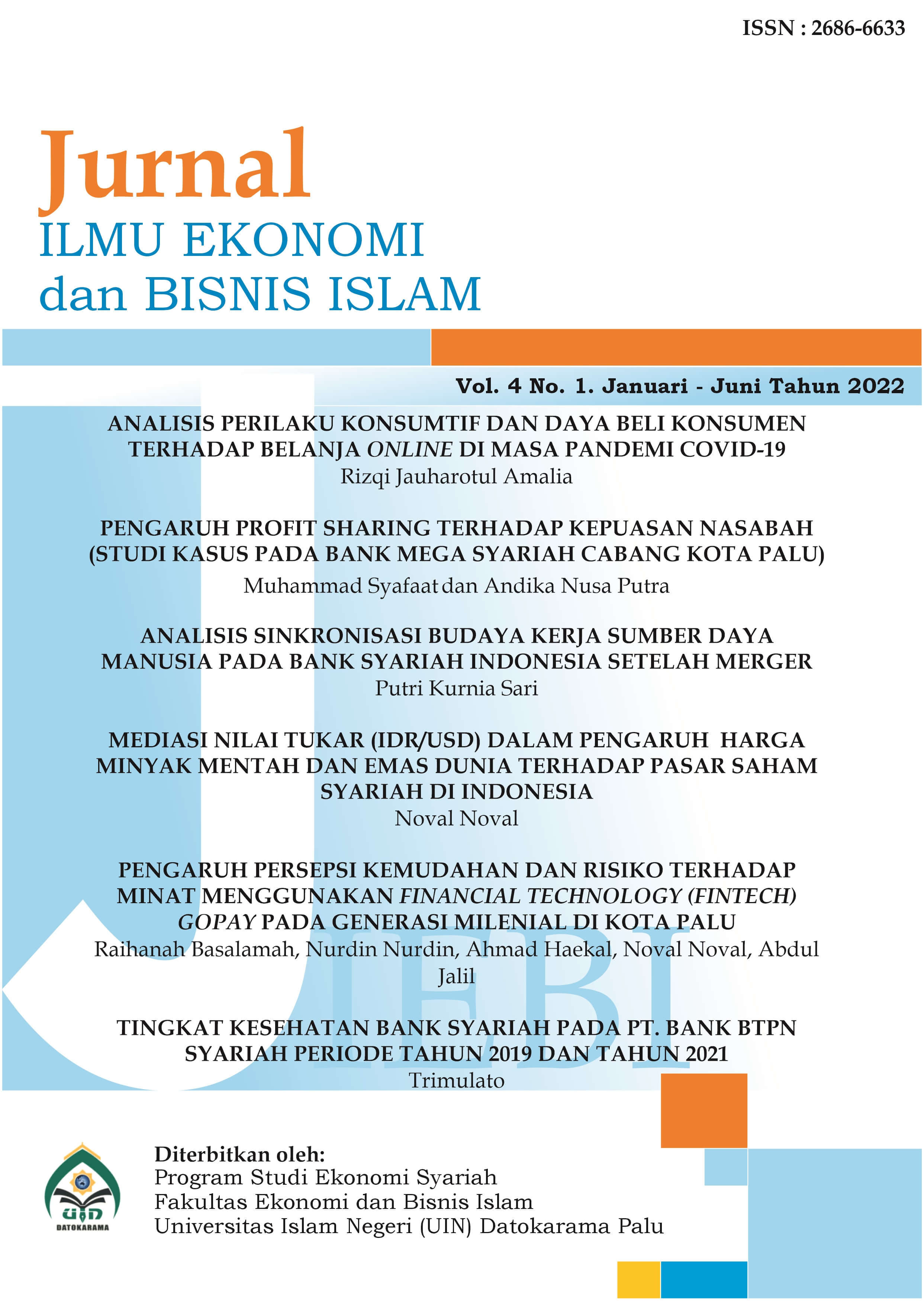 Jurnal Ilmu Ekonomi dan Bisnis Islam