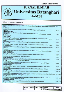 Jurnal Ilmiah Universitas Batanghari Jambi