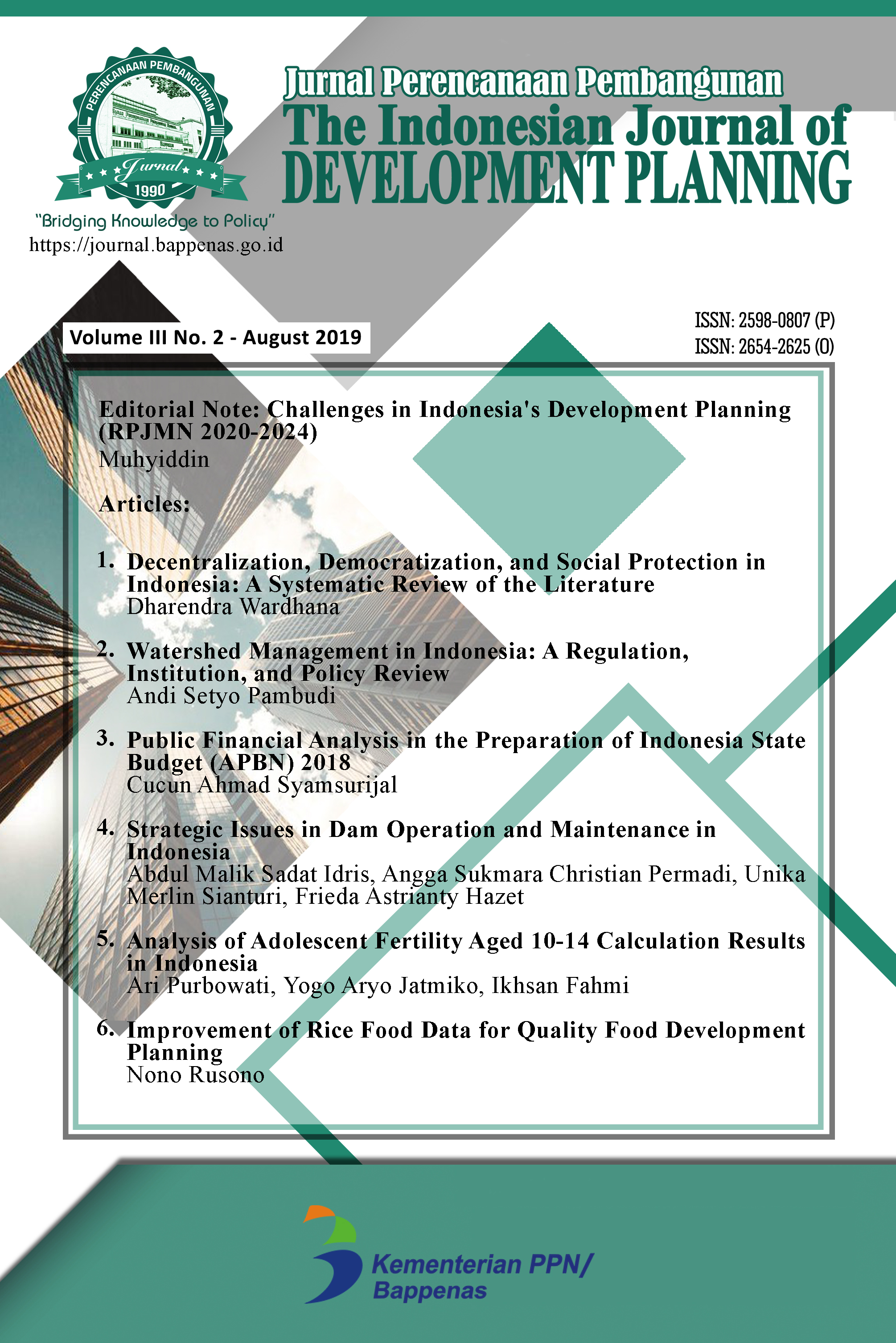 Indonesian Journal of Development Planning
