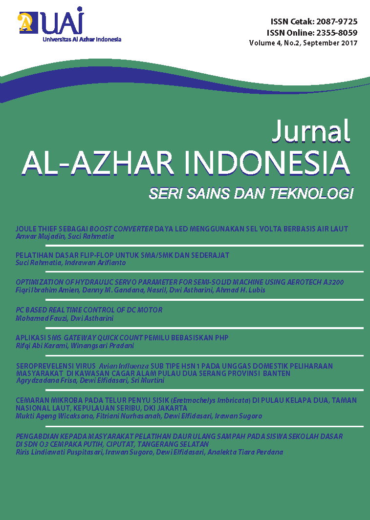 Jurnal Al-Azhar Indonesia Seri Sains dan Teknologi